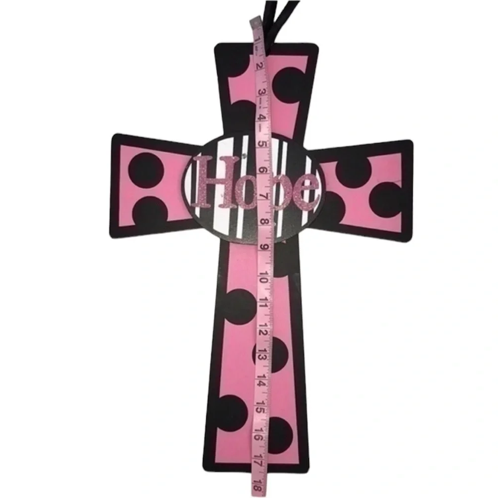 Polka Dot “HOPE” Cross